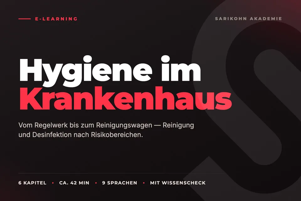 Kachel des Kurses „Hygiene im Krankenhaus“
